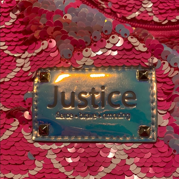 Pink Flip Glitter Backpack - Picture 2 of 4